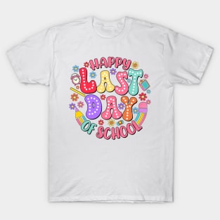 Happy Last Day Of School T Shirt Students And Teachers Gift T-Shirt